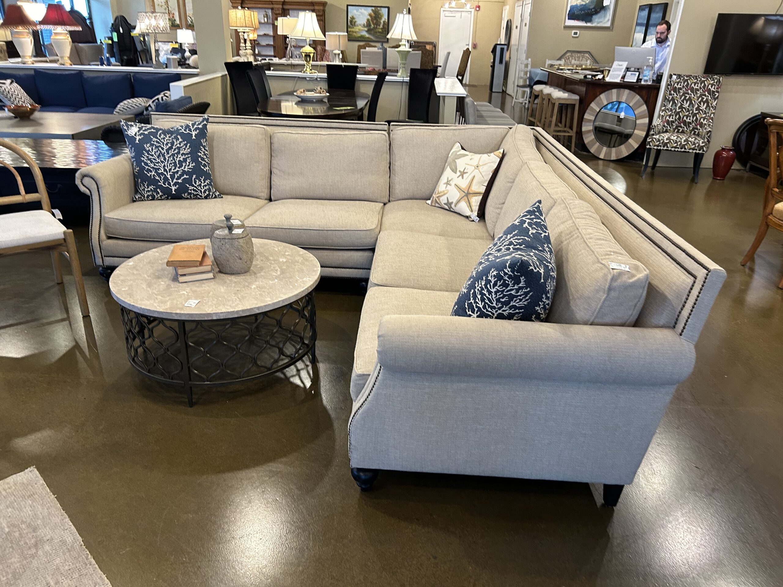 Tan sectional 2024 ashley furniture